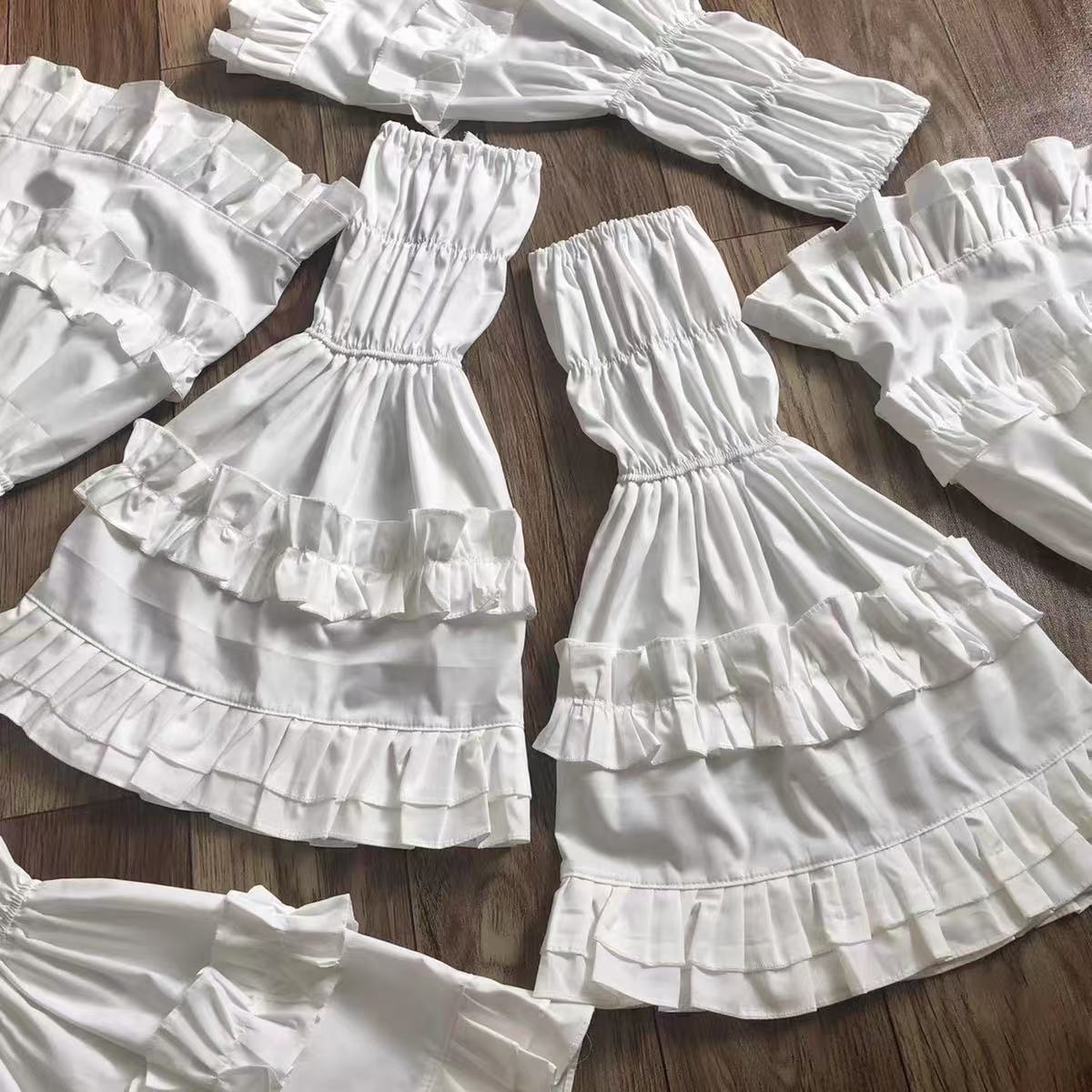 Blue Lace Marie Antoinette Style Short Dress Set