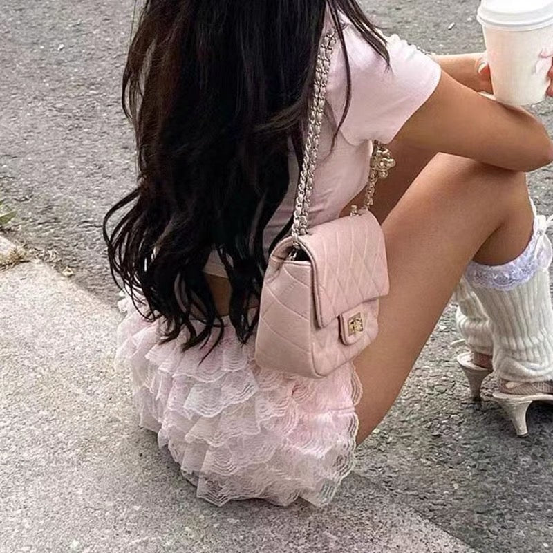 French Sweet Lace Shorts