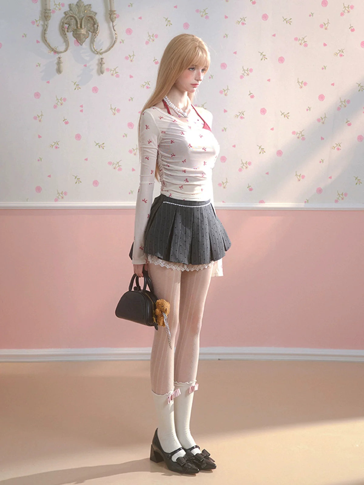 Fake Two-Piece Long Sleeve T-Shirt